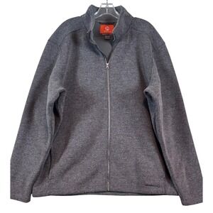 Merrell Mens XXL Gray Select Performix Regulate Wool Blend Full Zip Shacket Warm